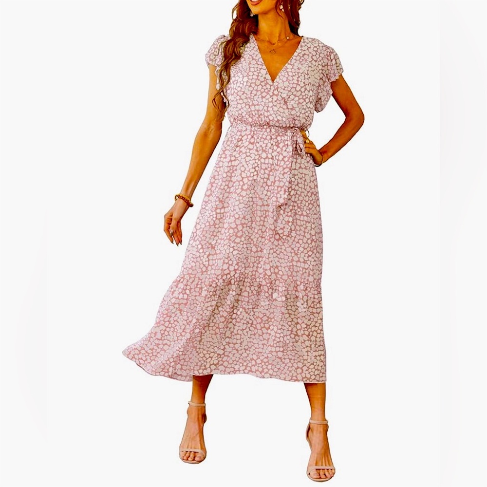 Floral Boho A-Line Maxi Dress Long Dresses